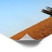 Toskana Landschaft mit Zypressen Panoramaposter Poster (Ecke)