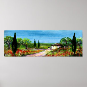 TOSKANA LANDSCHAFT POSTER
