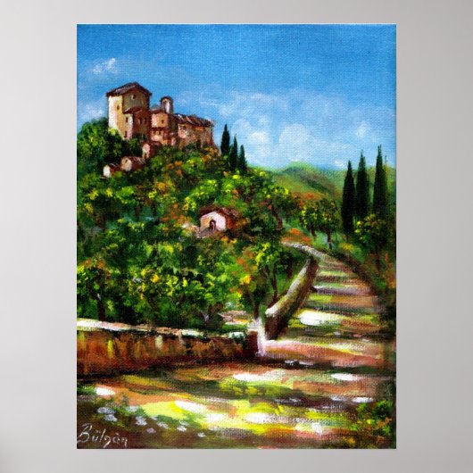 TOSKANA LANDSCHAFT POSTER (Vorne)