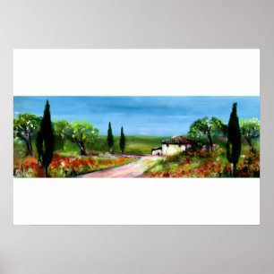 TOSKANA-LANDSCHAFT POSTER