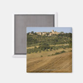 Toskana-Landschaft um Monticchiello im Süden Magnet (Vorderseite/Rückseite)