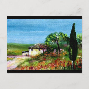 TOSKANA-LANDSCHAFTEN POSTKARTE