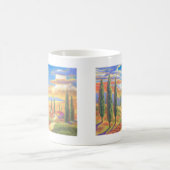 Toskana-Landschaftsmalerei - multi Kaffeetasse (Mittel)