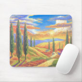 Toskana-Landschaftsmalerei - multi Mousepad (Mit Mouse)