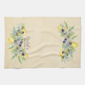 Toskana Lemons Olives Geschirrtuch (Horizontal)