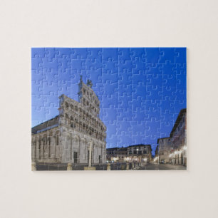 Toskana, Lucca, Piazza San Michele bei Morgendämme Puzzle