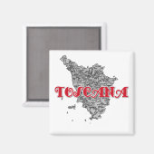 Toskana Magnet (Vorderseite/Rückseite)