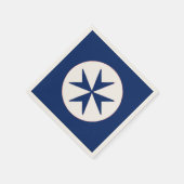 Toskana Marineblau Serviette (Ecke)