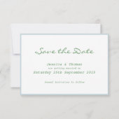 Toskana Mediterraner Stil Speichern Sie die Datums Save The Date (Rückseite)