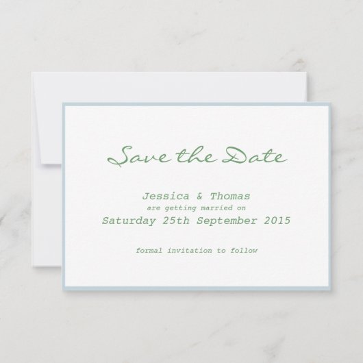 Toskana Mediterraner Stil Speichern Sie die Datums Save The Date (Rückseite)