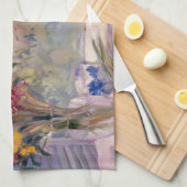 Toskana mit Blumen Geschirrtuch (Viertel Falte)