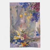 Toskana mit Blumen Geschirrtuch (Vertikal)