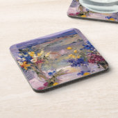 Toskana mit Blumen Getränkeuntersetzer (Linke Seite)