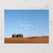 Toskana mit Zypressen im Herbst Postkarte (Vorderseite)