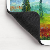 Toskana-Mohnblumen Mousepad (Ecke)