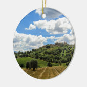 Toskana, Panoramalage - Italien Keramikornament (Links)