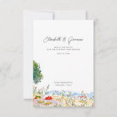Toskana-Picknick-Hochzeit - Save the Date (Vorderseite)