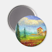 Toskana Poppies Magnet (Vorderseite/Rückseite)