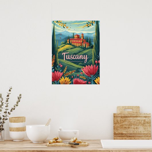 Toskana Poster (Küche)