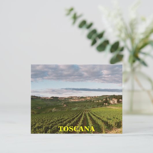 Toskana Postkarte (Stehend Vorderseite)