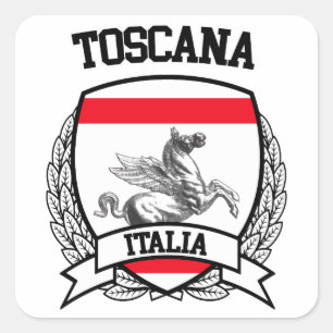 Toskana Quadratischer Aufkleber