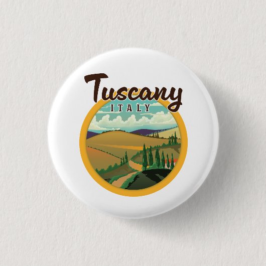 Toskana Reise Logo Button (Vorderseite)