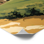 Toskana Reise Poster (Ecke)