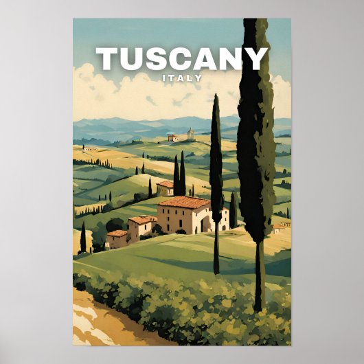 Toskana Reise Poster (Vorne)