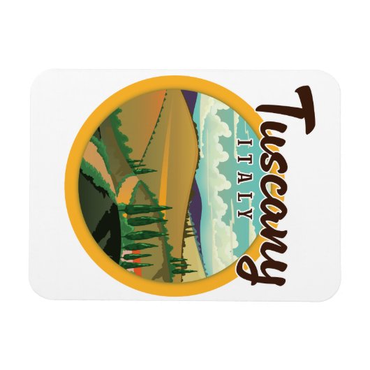 Toskana Reiselogo Magnet (Horizontal)