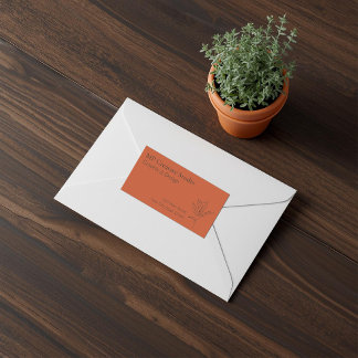 Toskana Rustic Elegance Adressaufkleber