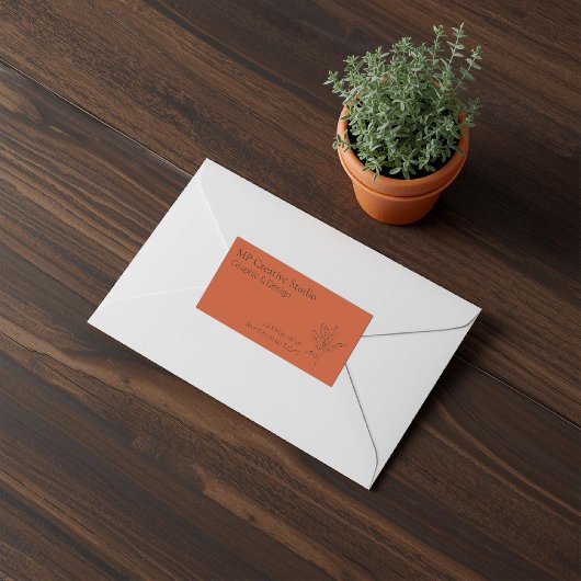 Toskana Rustic Elegance Adressaufkleber