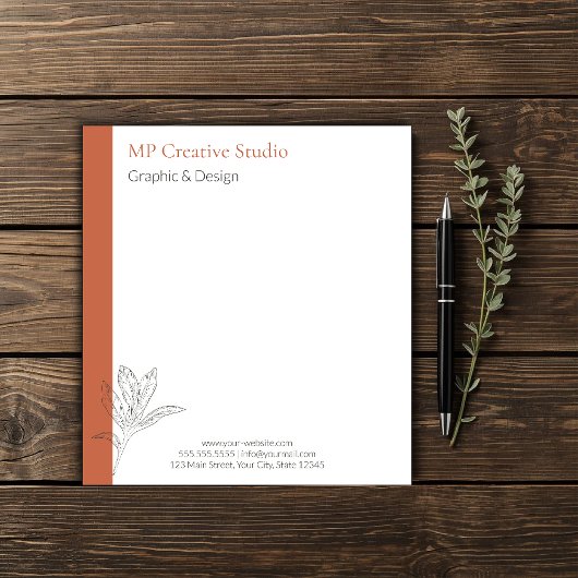 Toskana Rustic Elegance Notizblock