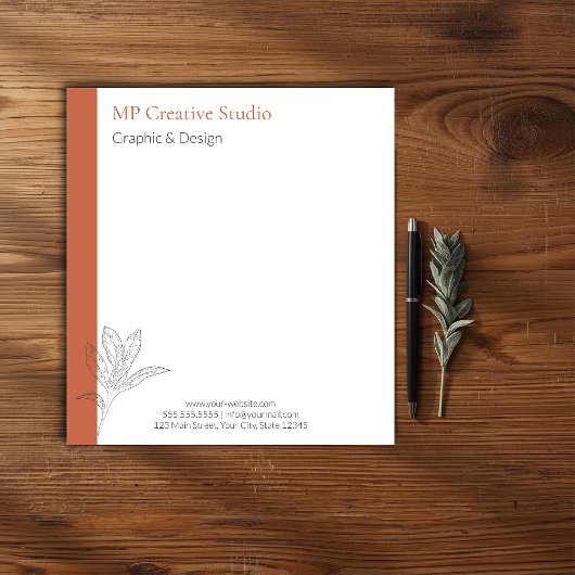 Toskana Rustic Elegance Notizblock