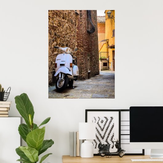Toskana Scooter Poster (Heimbüro)