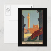 Toskana Siena Postkarte (Vorne/Hinten)