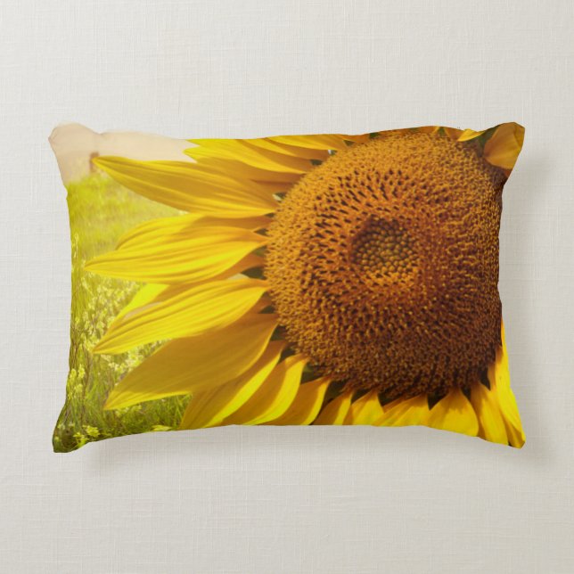 Toskana Sonnenblumen Dekokissen (Vorderseite)
