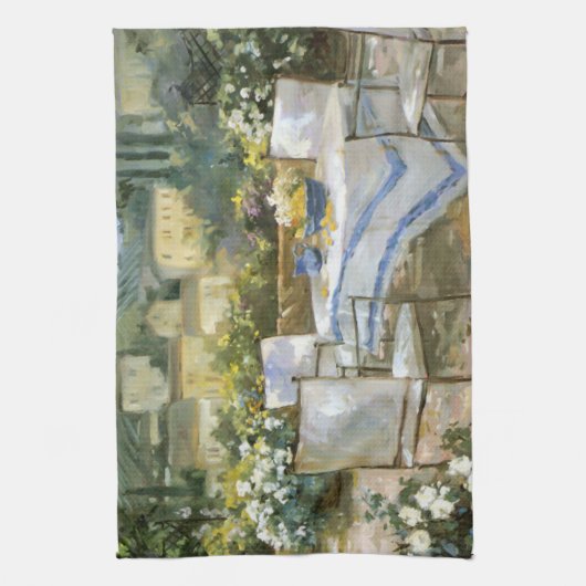 Toskana-Terrasse Geschirrtuch (Vertikal)