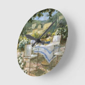 Toskana-Terrasse Runde Wanduhr (Winkel)