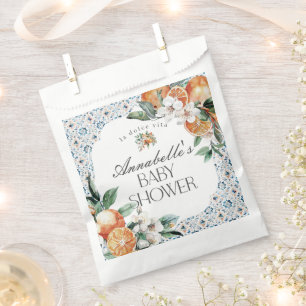 Toskana Tile Citrus Griechisches Kinderdusche Dess Geschenktütchen