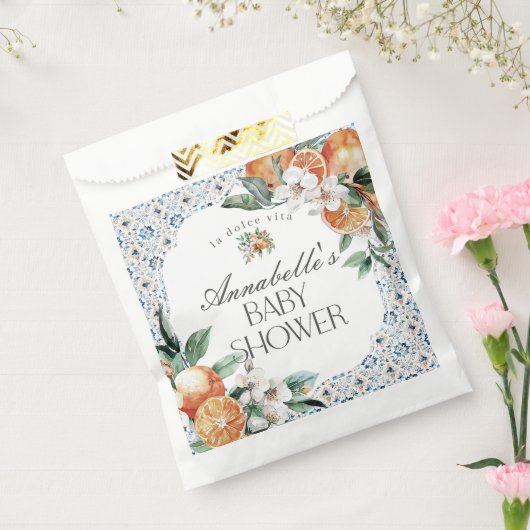 Toskana Tile Citrus Griechisches Kinderdusche Dess Geschenktütchen (Versiegelt)