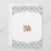 Toskana Tile Coastal Italienisches Kinderspiel Einladung (Rückseite)