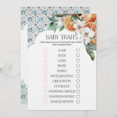 Toskana Tile Coastal Italienisches Kinderspiel Einladung (Vorne/Hinten)