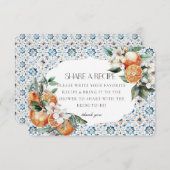 Toskana Tile Italien Gemeinsames Rezept Einladung (Vorne/Hinten)