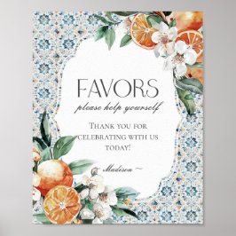 Toskana Tile Italienische Strandküste Favoriten Ze Poster