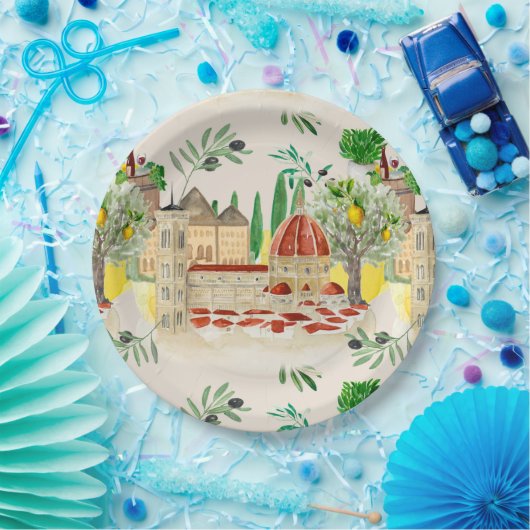 Toskana, Toskana, Italien, Oliven, Zitronen,   Pappteller (Party)