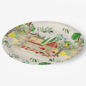 Toskana, Toskana, Italien, Oliven, Zitronen,   Pappteller (Schrägansicht)