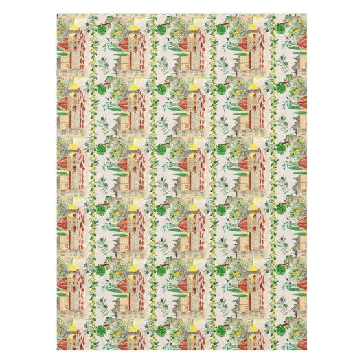 Toskana, Toskana, Italien, Oliven, Zitronen, Tischdecke (Vorderseite)