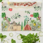 Toskana,Toskana,Italien,Oliven,Zitronen,Tomaten/Pa Geschirrtuch (Gefaltet)