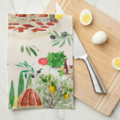 Toskana,Toskana,Italien,Oliven,Zitronen,Tomaten/Pa Geschirrtuch (Viertel Falte)