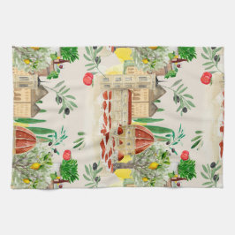 Toskana,Toskana,Italien,Oliven,Zitronen,Tomaten/Pa Geschirrtuch